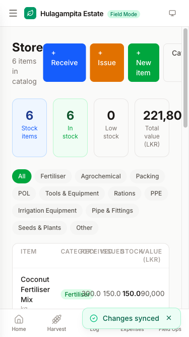 Store / inventory